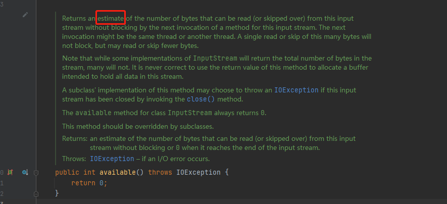 InputStream.available